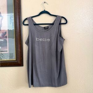 NWT Bebe Rhinestone Muscle Tee